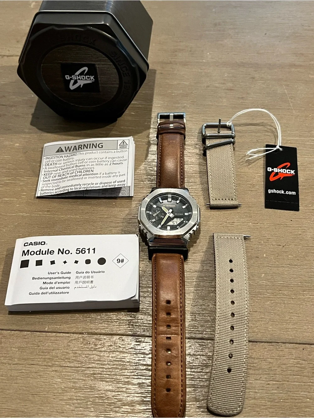 G-Shock GM2100C-5A Silver Bezel Watch